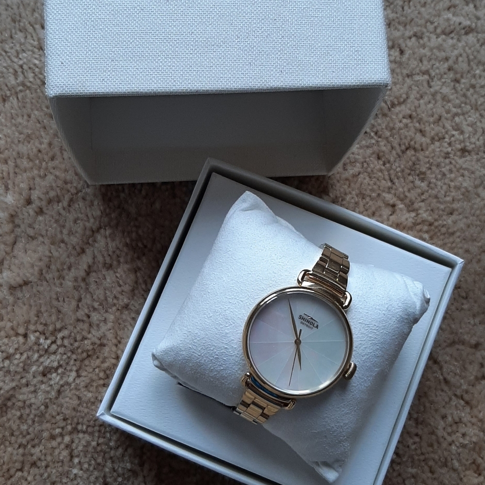 Shinola Mother of Pearl - Gold Band